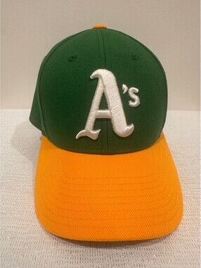 American Needle Oakland A's Green Yellow Baseball Cap Size 7